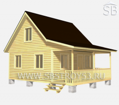 Проект деревянного дома 6х8 (D-11)