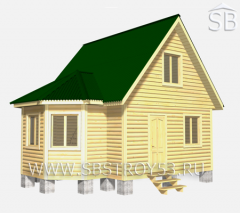 Проект деревянного дома 6x7 (D-16)