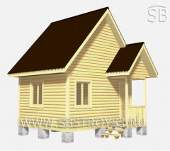Проект деревянного дома 4х5 (D-23) 