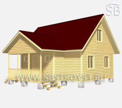 Проект деревянного дома 9х9 (D-30) 